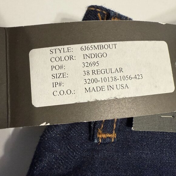 NWT Armani Exchange Mens J65 Easy Fit Jeans 38x32 Dark Wash Low Rise Straight - Picture 9 of 10